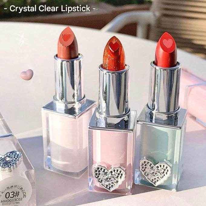 Gege Bear Crystal Clear Heart Lipstick - Douyin Shop