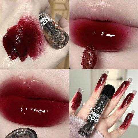 Pink Coco Dark Cherry Lip Glaze - Douyin Shop