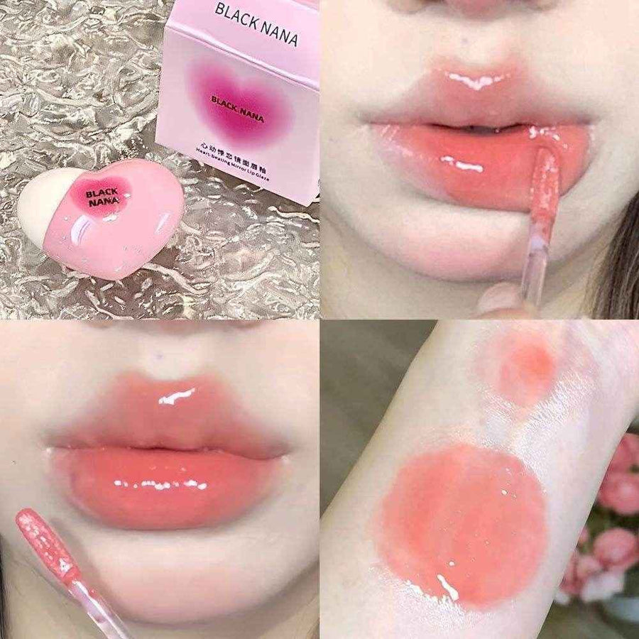 Black Nana Cupid Heart Lip Gloss - Douyin Shop