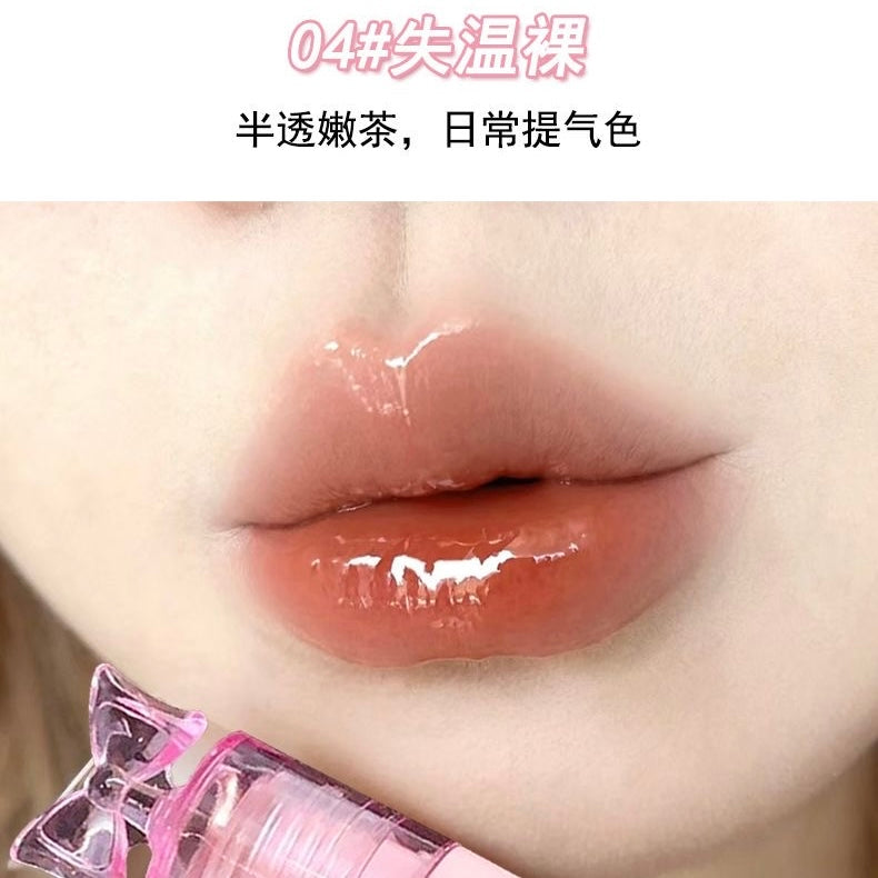 Daimanpu Ice Transparent Butterfly Watery Lip Glaze