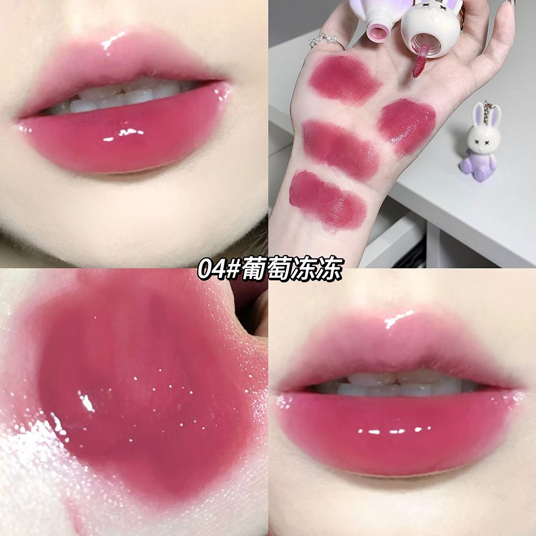 Gege Bear Bunny Keychain Lip Glaze - Douyin Shop