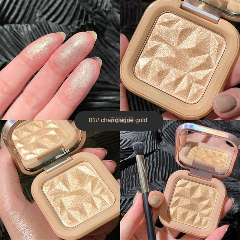 Monochrome Highlighter with Mirror - Douyin Shop