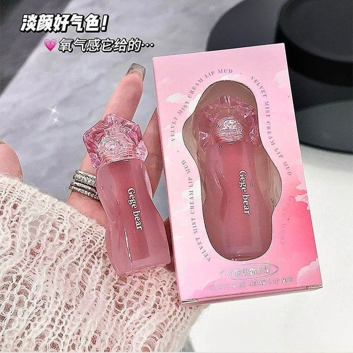Gege Bear Velvet Mist Cream Lip Mud - Douyin Shop