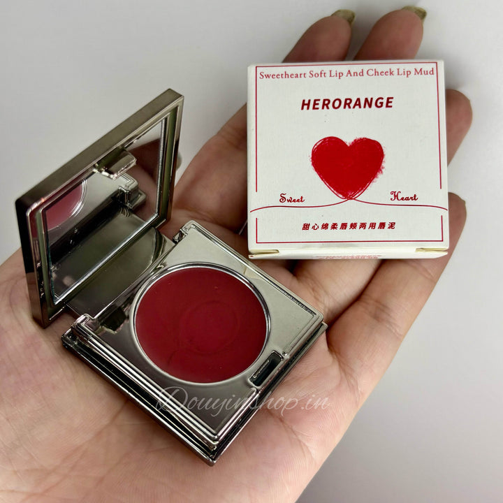 Herorange Sweetheart Soft Lip and Cheek Mud - Douyin Shop