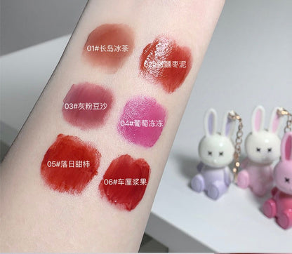 Gege Bear Bunny Keychain Lip Glaze - Douyin Shop