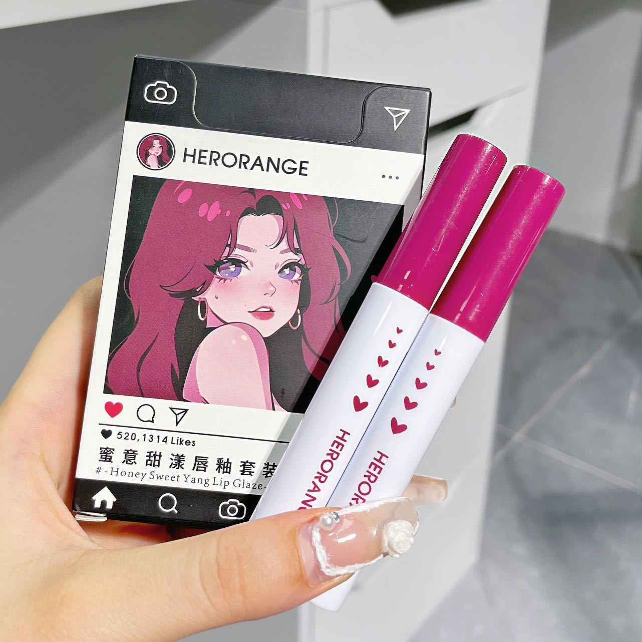 Herorange Honey Sweet Yang Lip Glaze Manga Inspired