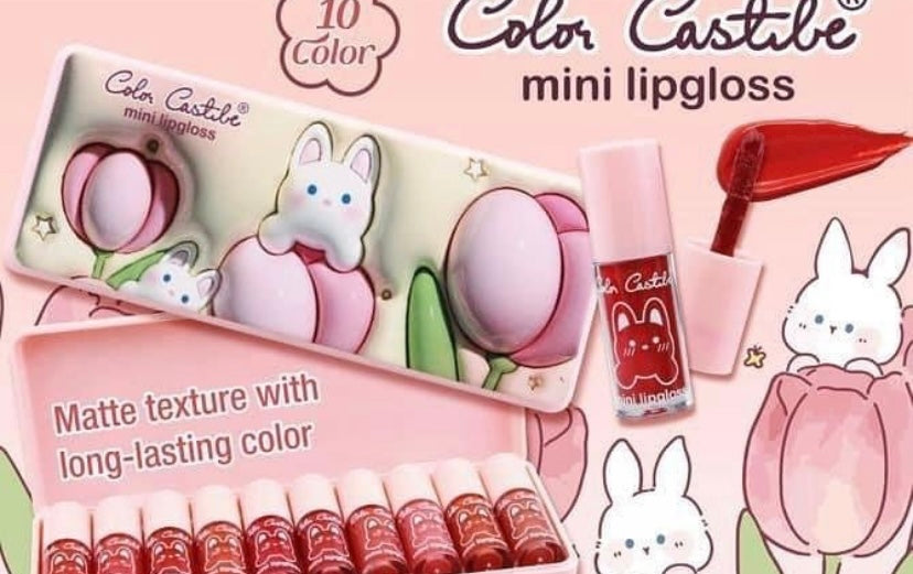 Color Castile Mini Lipgloss Set (10 pieces) - Douyin Shop