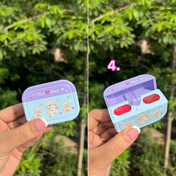 Teddy Airpods Case Lipgloss - Douyin Shop