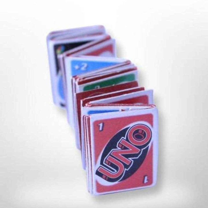 Uno Keychain with Playable cards inside (random colour)