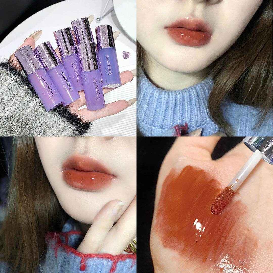 Cappuvini Whisking Snow Flow Purple Lip Glaze - Douyin Shop