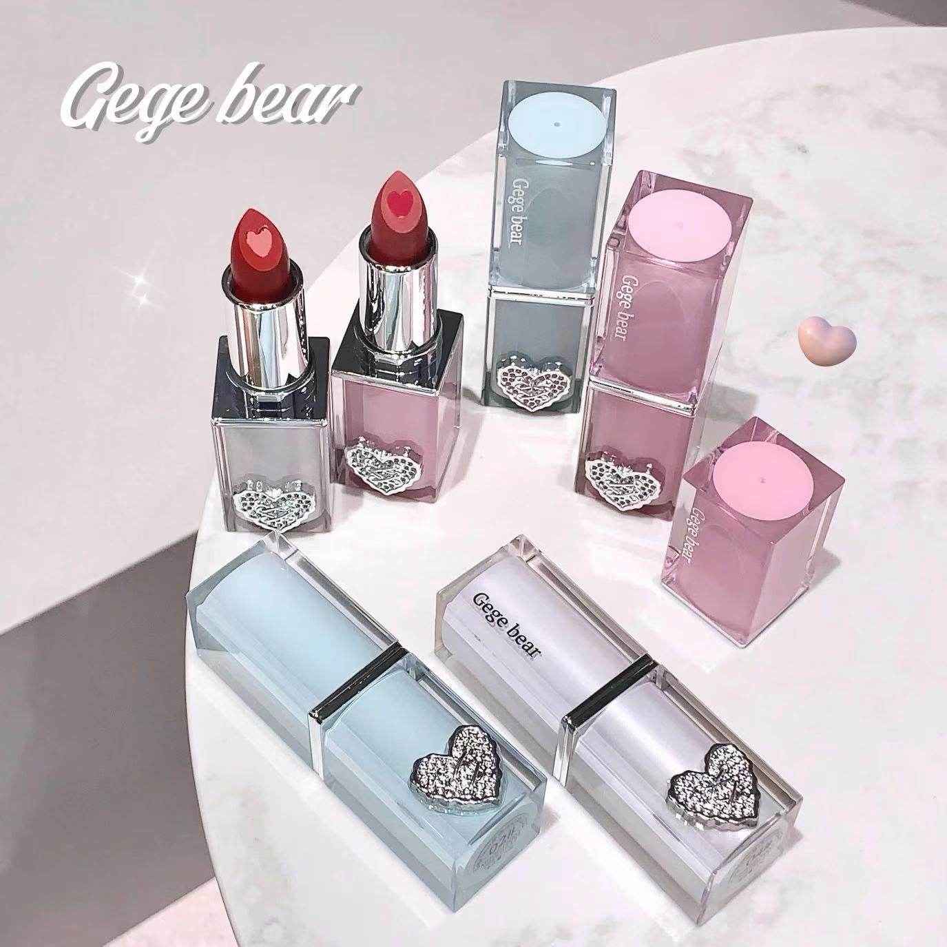 Gege Bear Crystal Clear Heart Lipstick - Douyin Shop