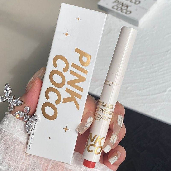 Pink Coco Melting Glossy Click Pen - Douyin Shop