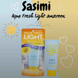 Sasimi Aqua Fresh Lightweight Sunscreen SPF 50+ PA+++ UVA1, UVA2, UVB Protection 60ml