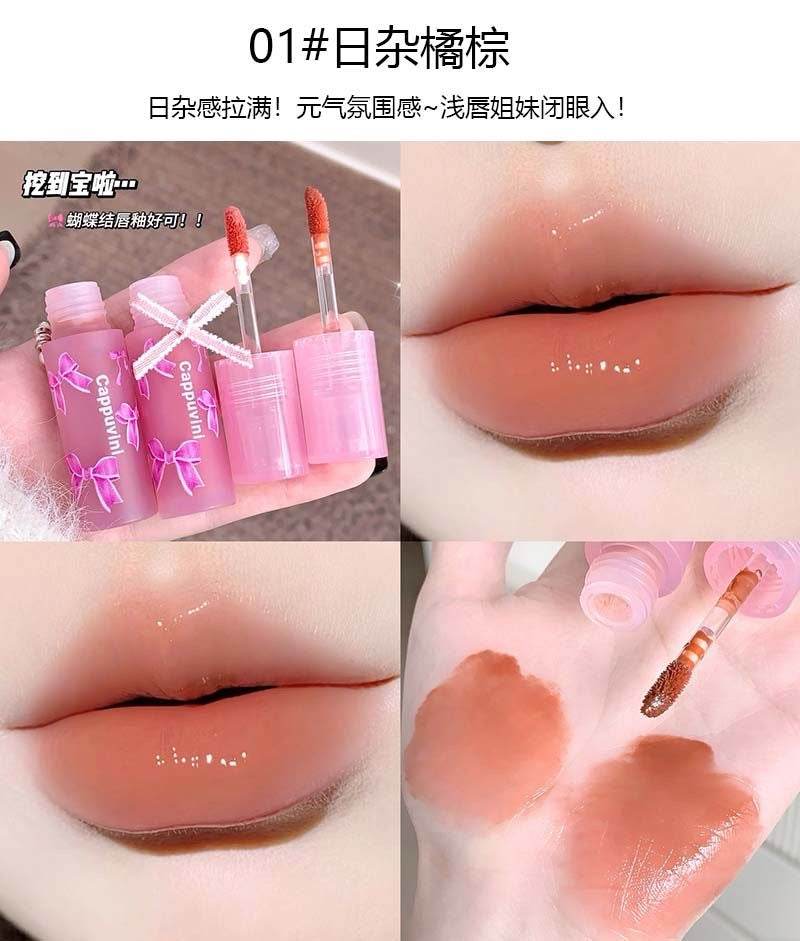 Cappuvini Bow Theme Lip Glaze - Douyin Shop