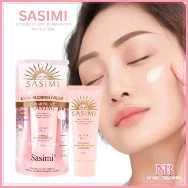 Sasimi Daily Protect Deep Nourishing Face & Body SPF 50+ PA+++ UV Shield Expert Protection Sunscreen 60g