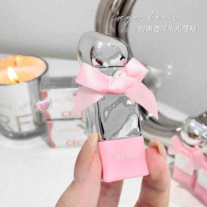 Gege Bear Pink Bow - Douyin Shop