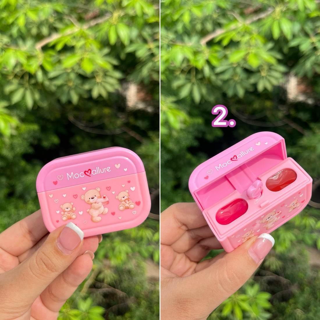 Teddy Airpods Case Lipgloss - Douyin Shop