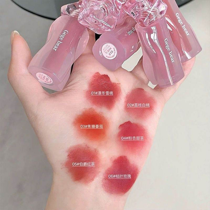 Gege Bear Velvet Mist Cream Lip Mud - Douyin Shop