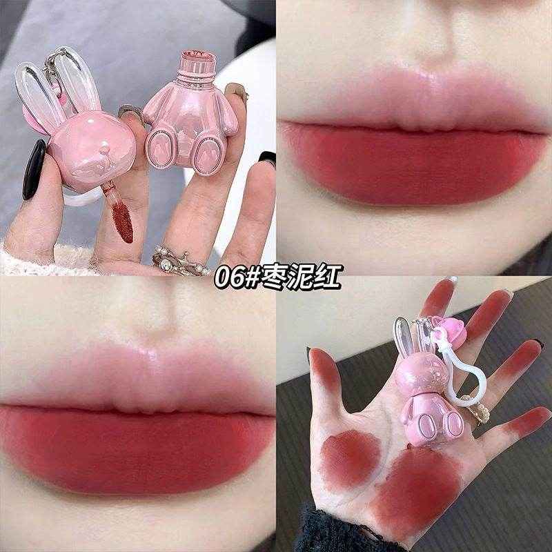 Gege Bear Pink Rabbit Velvet Mist Lip Cream - Douyin Shop