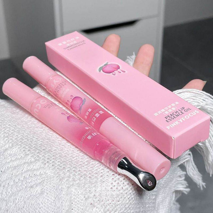 Pinkyfocus Peach Lip Essence Oil - Douyin Shop