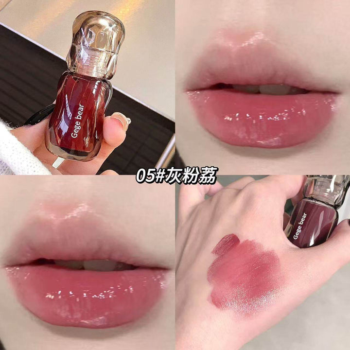 Gege Bear Big Ice Bucket Translucent Lip Glaze - Douyin Shop