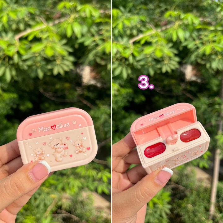 Teddy Airpods Case Lipgloss - Douyin Shop
