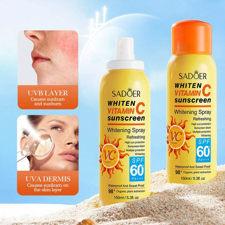 Sadoer Tone Up Vitamin C Sunscreen Spray 150ml - Douyin Shop