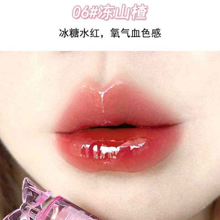 Daimanpu Ice Transparent Butterfly Watery Lip Glaze - Douyin Shop