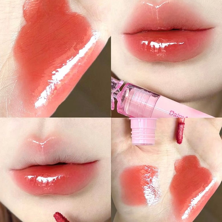 Daimanpu Ice Transparent Butterfly Watery Lip Glaze