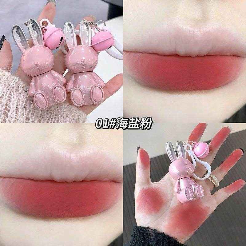 Gege Bear Pink Rabbit Velvet Mist Lip Cream - Douyin Shop