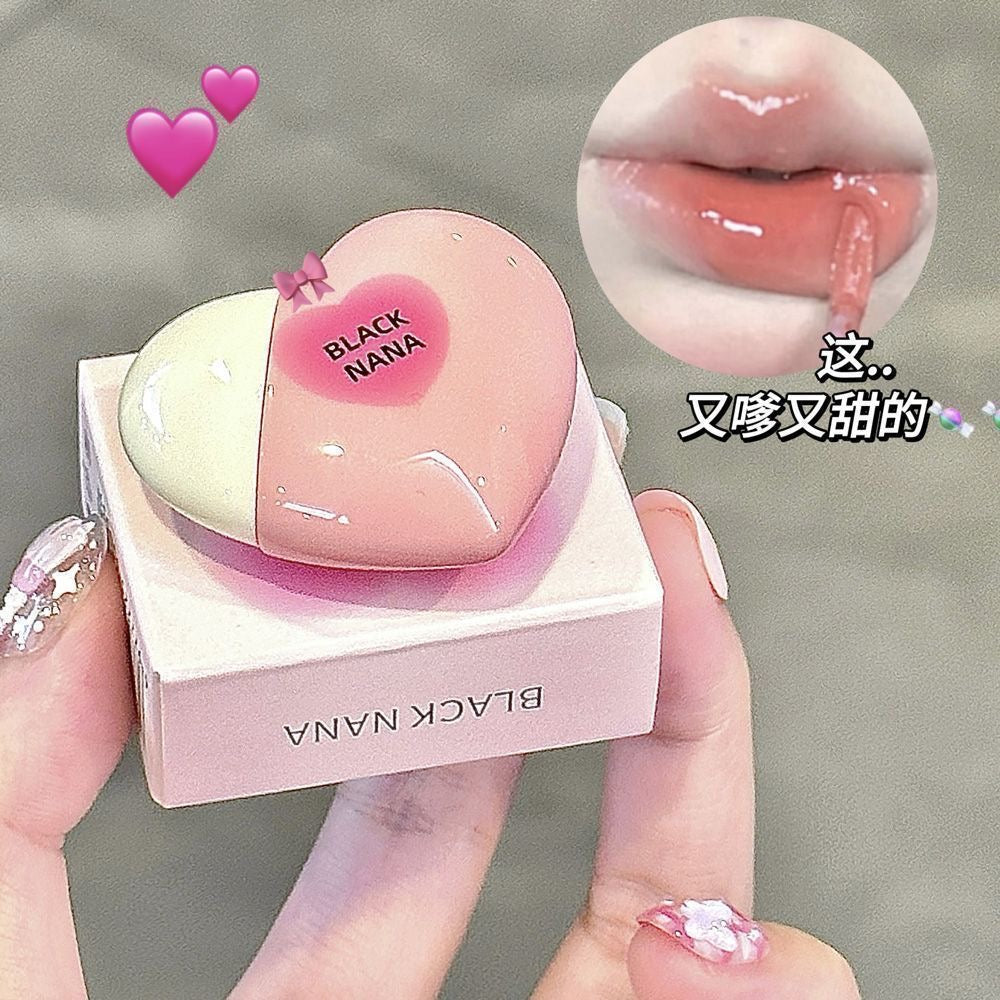 Black Nana Cupid Heart Lip Gloss