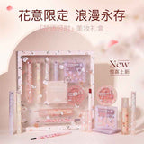 Hivi Make-up Set (4 lip, eyebrow liner with brush, concealer, blush, eyeshadow palette)