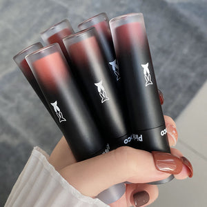 Pink Coco Black Bunny Velvet Lip Glaze