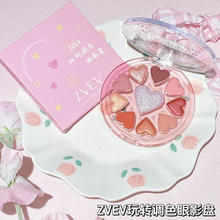 Zvev Heart Eyeshadow Palette - Douyin Shop