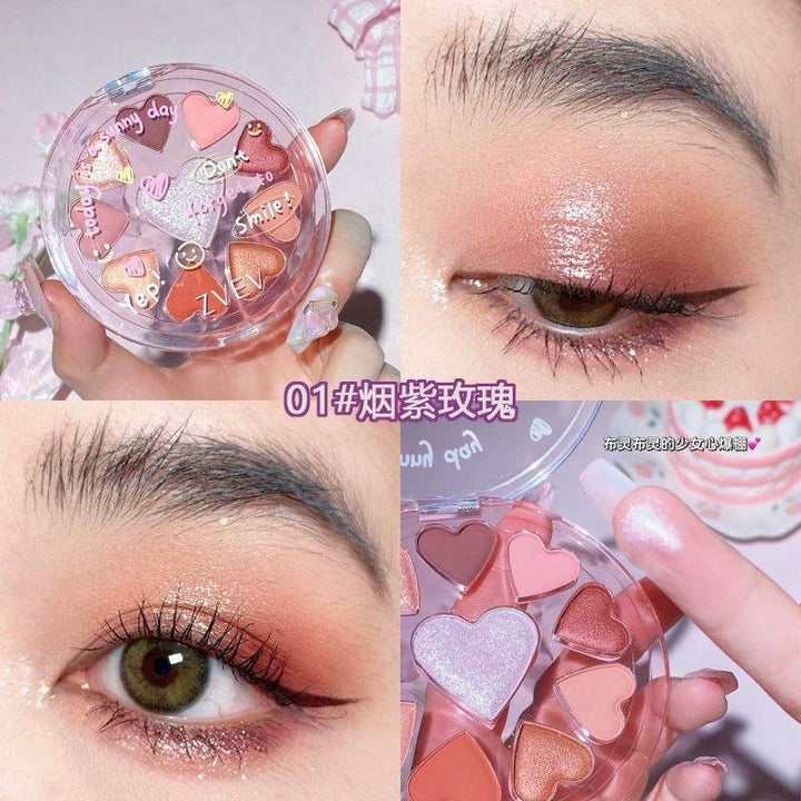 Zvev Heart Eyeshadow Palette - Douyin Shop