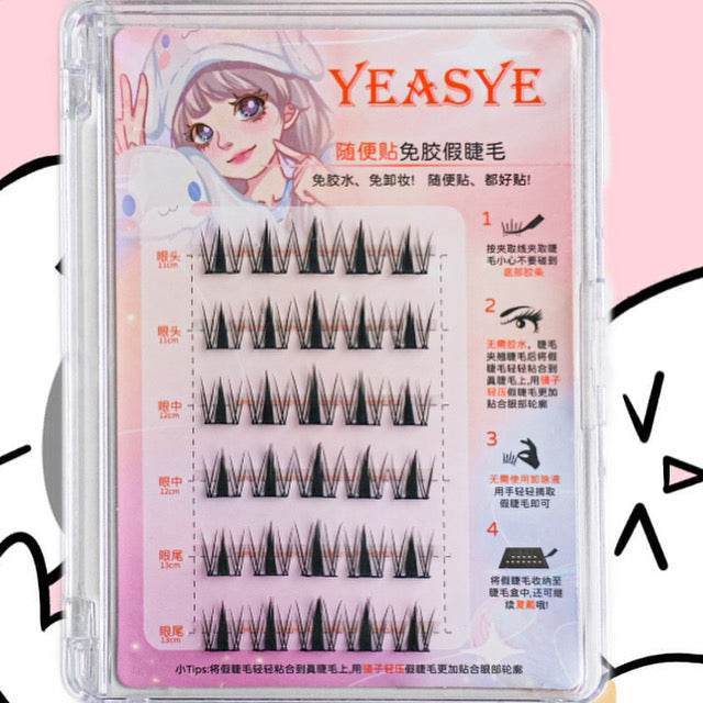Yeasye Manga Eye Lash (no need glue) - Douyin Shop